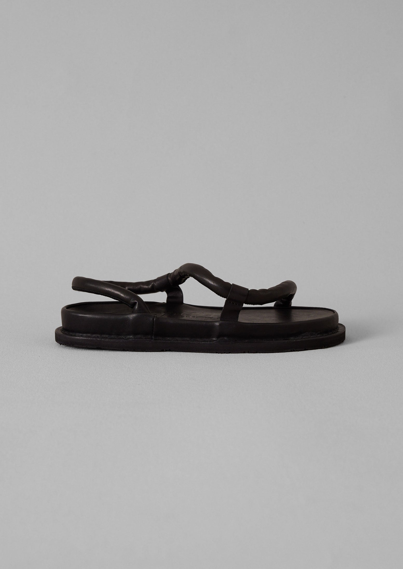 Trippen ZigZag Leather Sandals | Black | TOAST