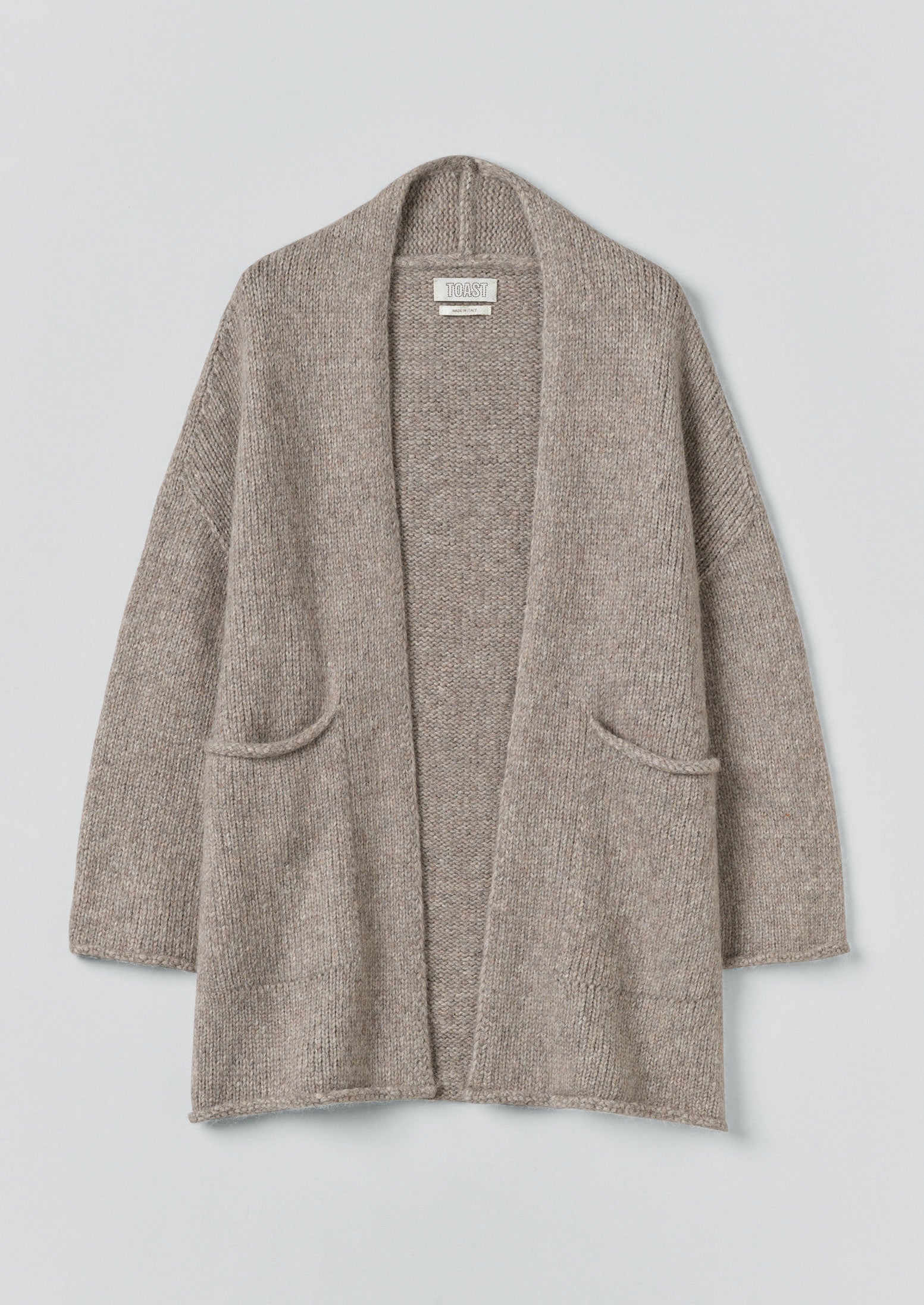Lofty Alpaca Cardigan | Stone | TOAST