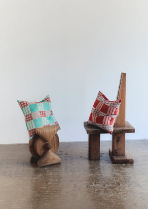 Sabine Van der Sande Hand Woven Cushion Cover | Teal