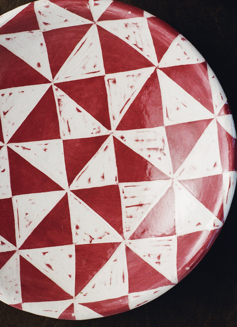 Hannah Watts Diamond Platter | Grape Multi