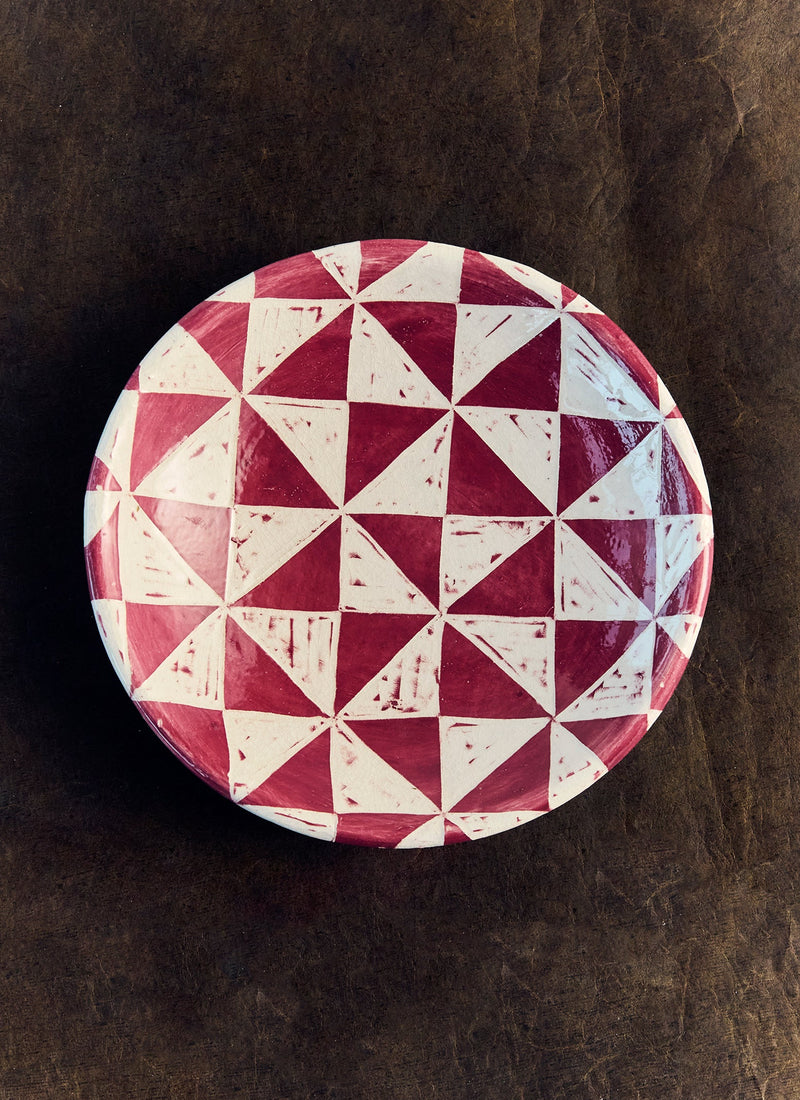 Hannah Watts Diamond Platter | Grape Multi