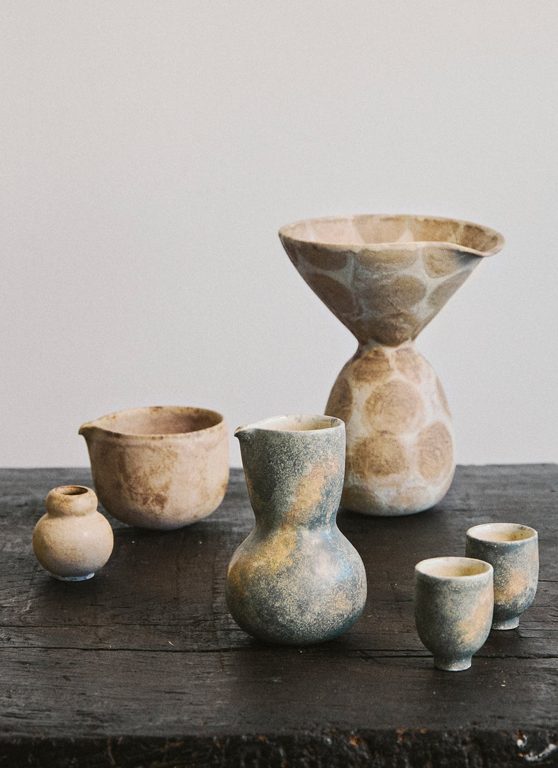 Linnan Ye Hand Thrown Sculptural Vase | Stone/Multi