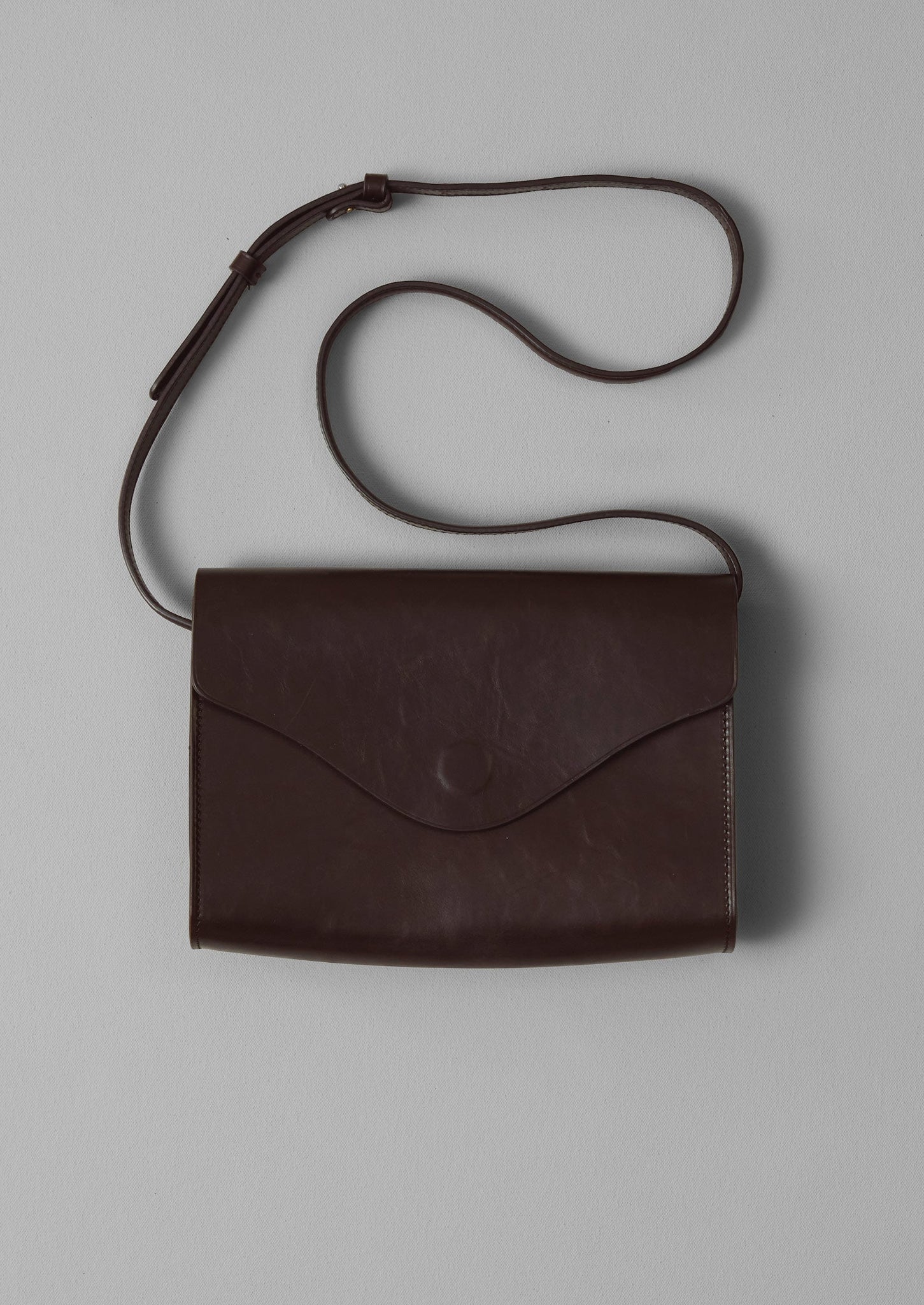 Steve Mono Leather Bag | Coffee