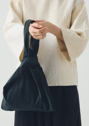 Cotton Velvet Knot Bag | Oil