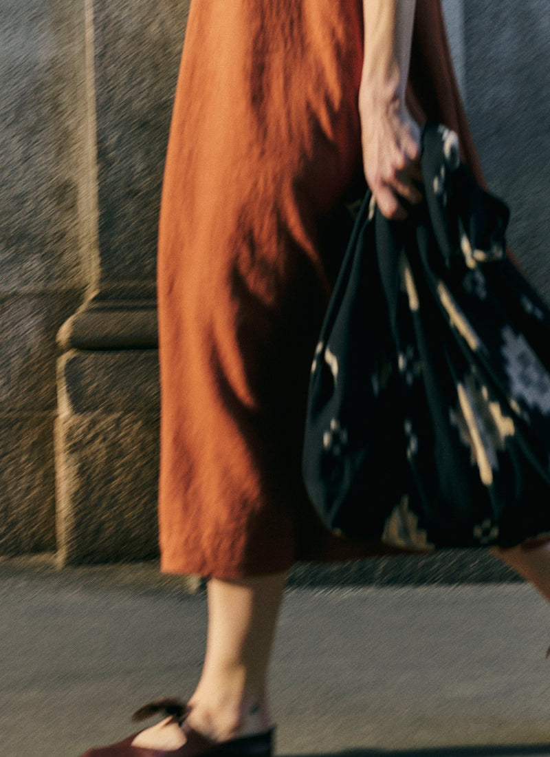 Fugue Ikat Bag | Midnight/Sand