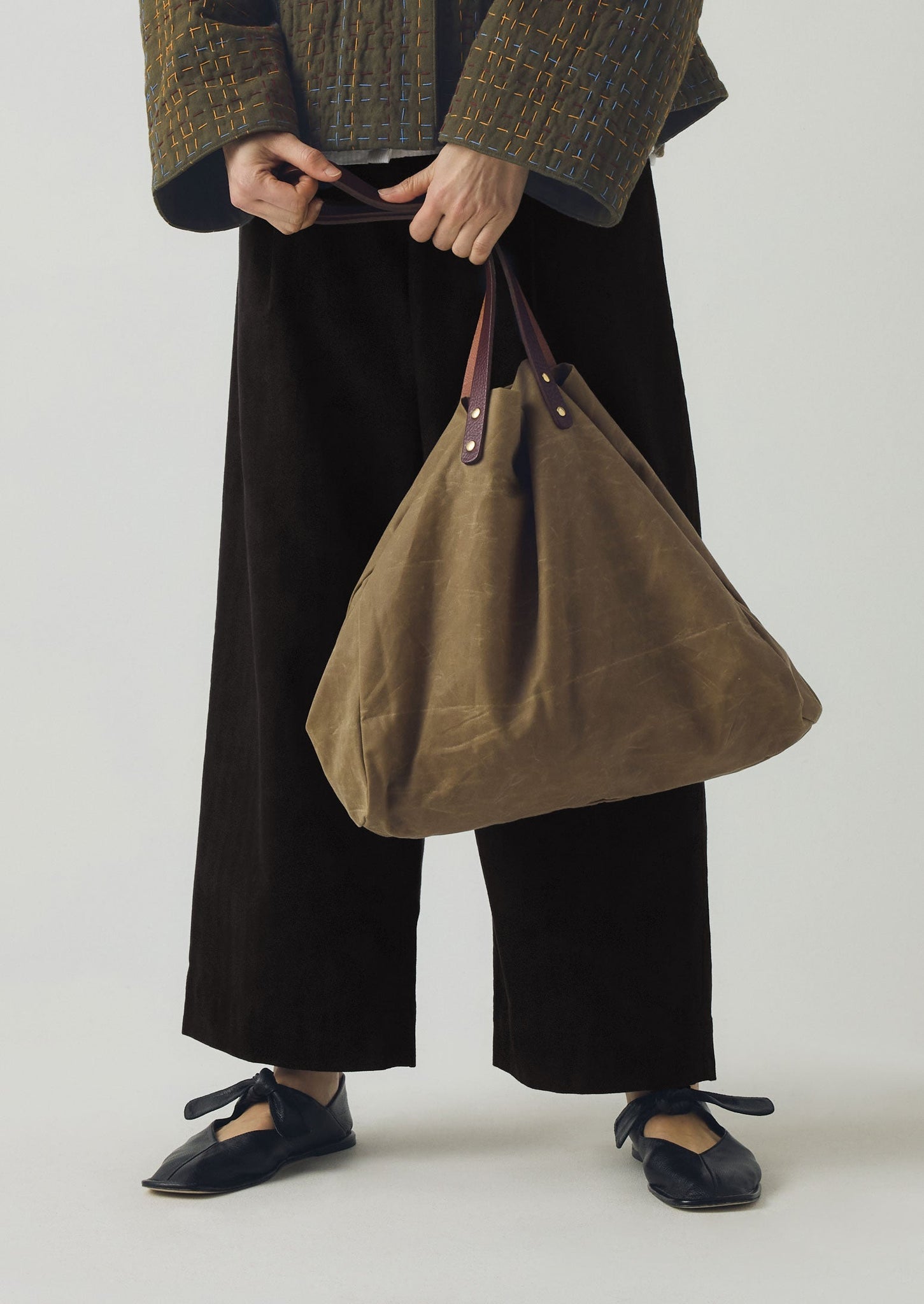 Kate Sheridan Waxed Cotton Tote | Sand