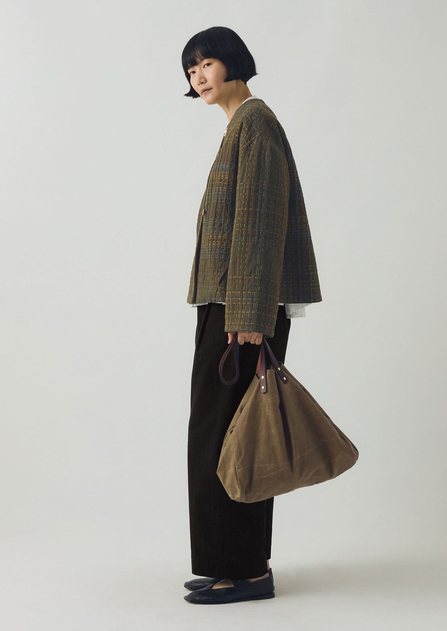 Kate Sheridan Waxed Cotton Tote | Sand