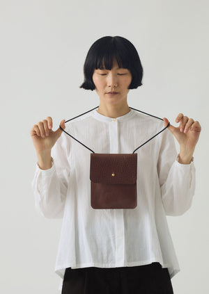 Kate Sheridan Leather Erin Pouch | Chestnut