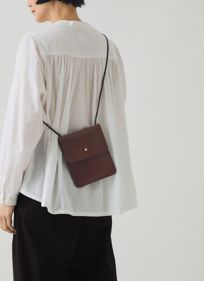 Kate Sheridan Leather Erin Pouch | Chestnut
