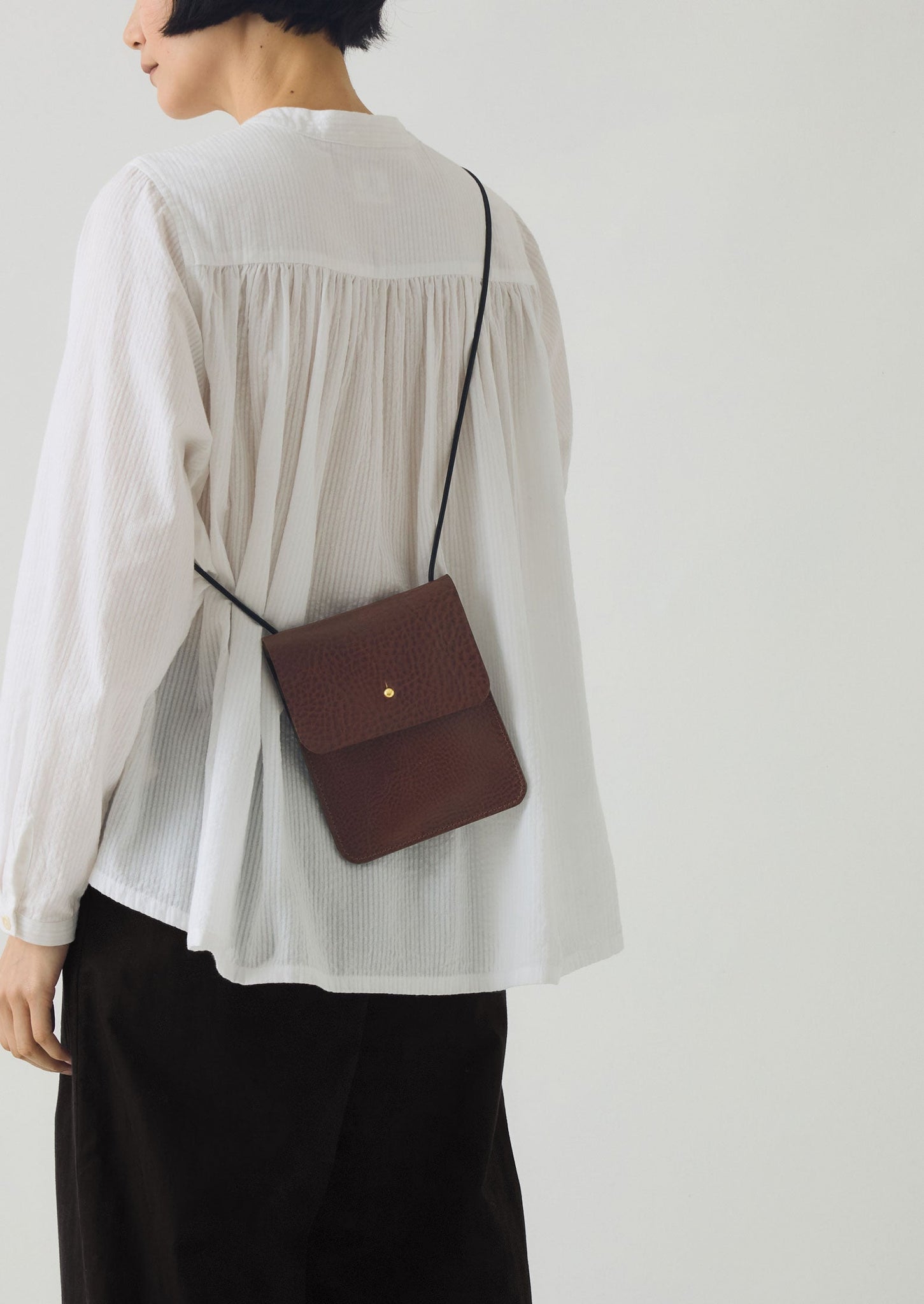 Kate Sheridan Leather Erin Pouch | Chestnut