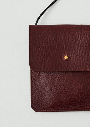 Kate Sheridan Leather Erin Pouch | Chestnut