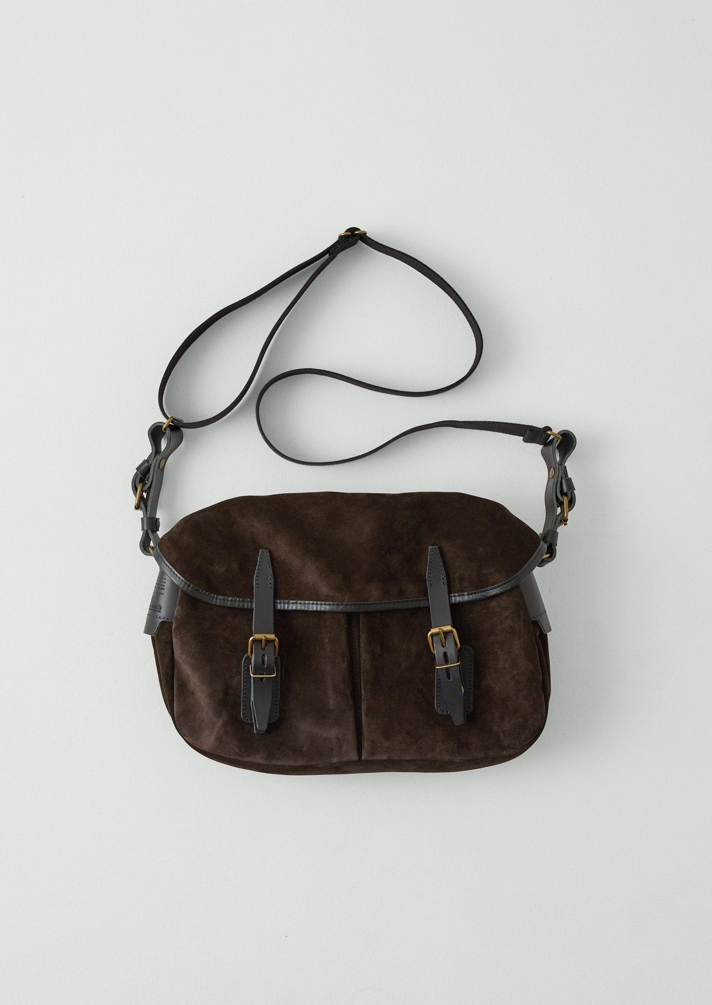 Bleu De Chauffe Musette Suede Bag | Marron Brown