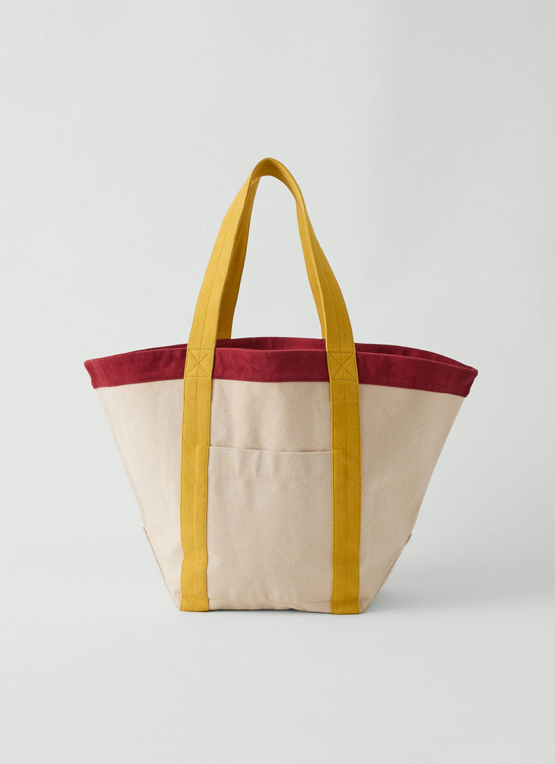 Cotton Canvas Market Bag | Pomegranate