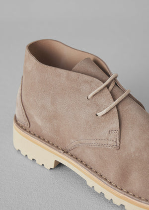 Fracap Suede Desert Boots | Sand