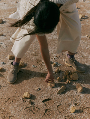 Fracap Suede Desert Boots | Sand