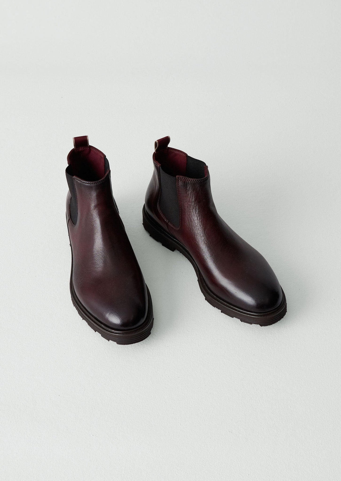 Sturlini Leather Low Chelsea Boots | Oxblood