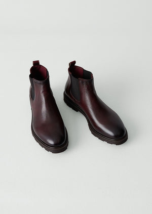 Sturlini Leather Low Chelsea Boots | Oxblood