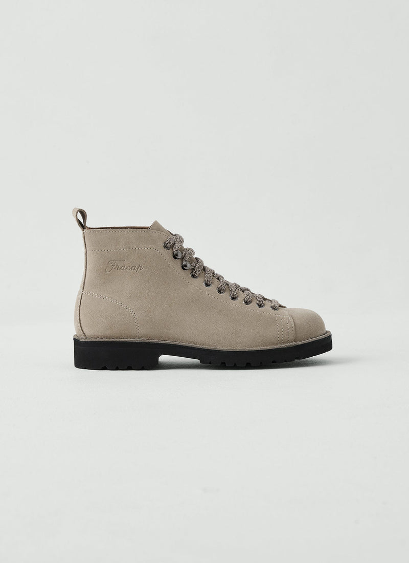 Fracap Suede Monkey Boots | Taupe