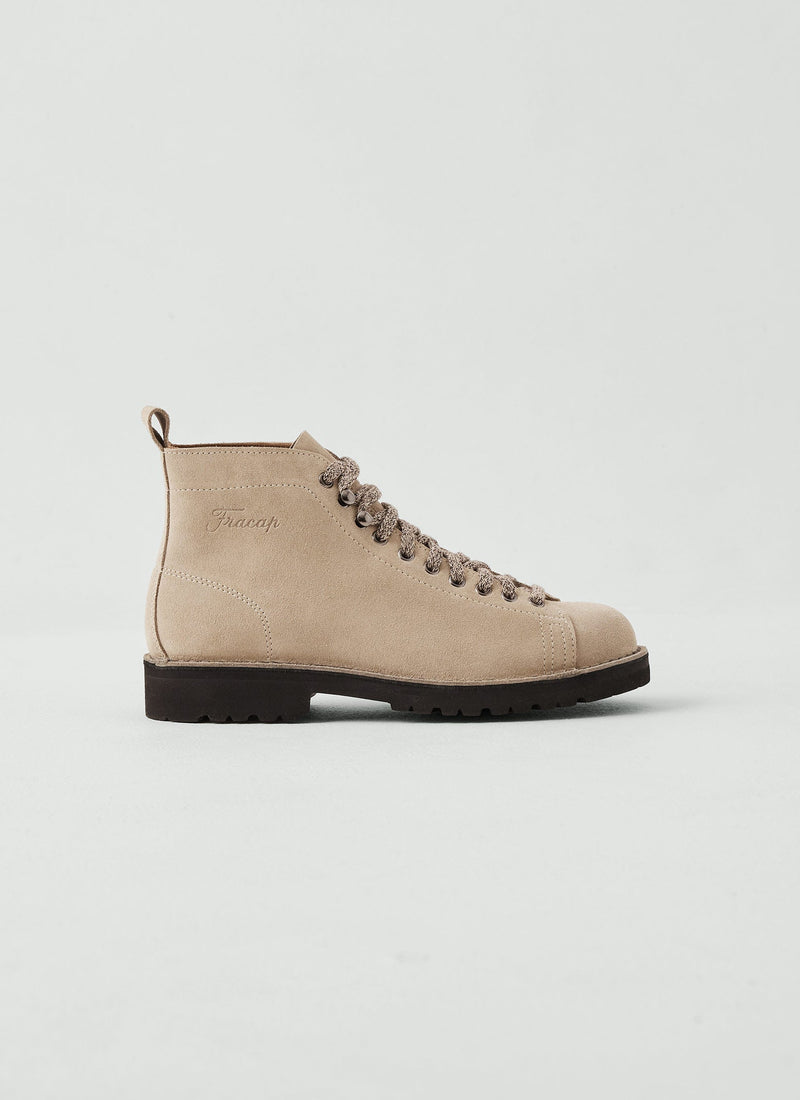 Fracap Suede Monkey Boots | Taupe