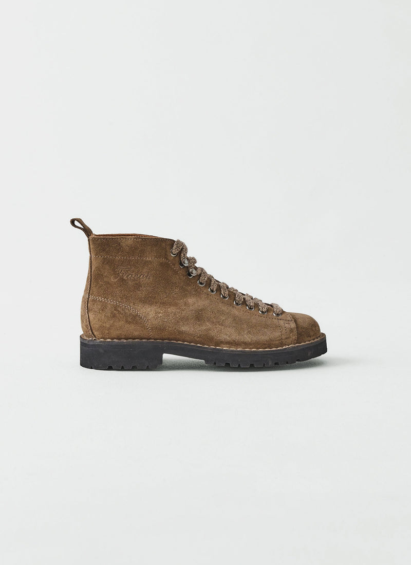 Fracap Suede Monkey Boots | Taupe