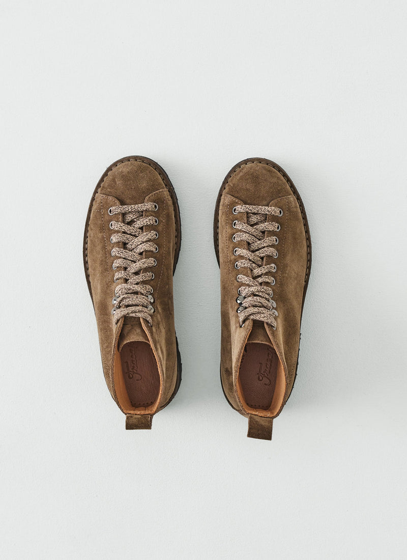 Fracap Suede Monkey Boots | Taupe