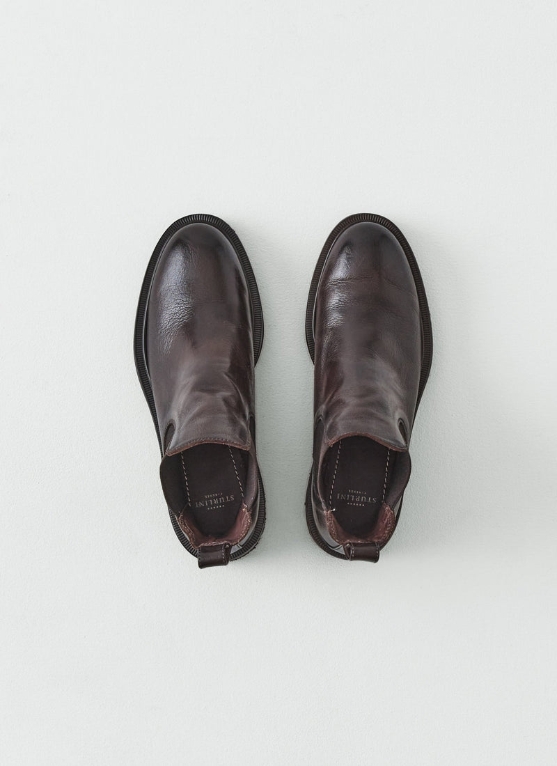 Sturlini Leather Chelsea Boots | Dark Brown
