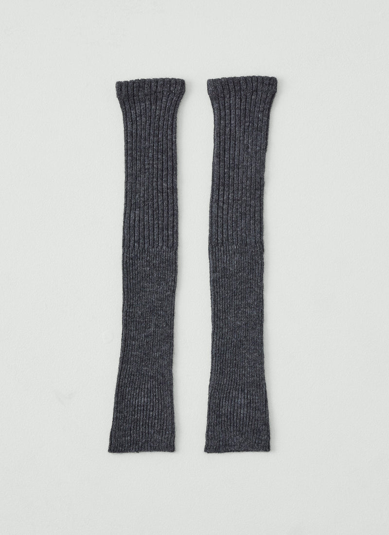 Nishiguchi Kutsushita Alpaca Arm Warmers | Charcoal