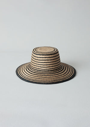 Guanabana Straw Hat | Black/Natural
