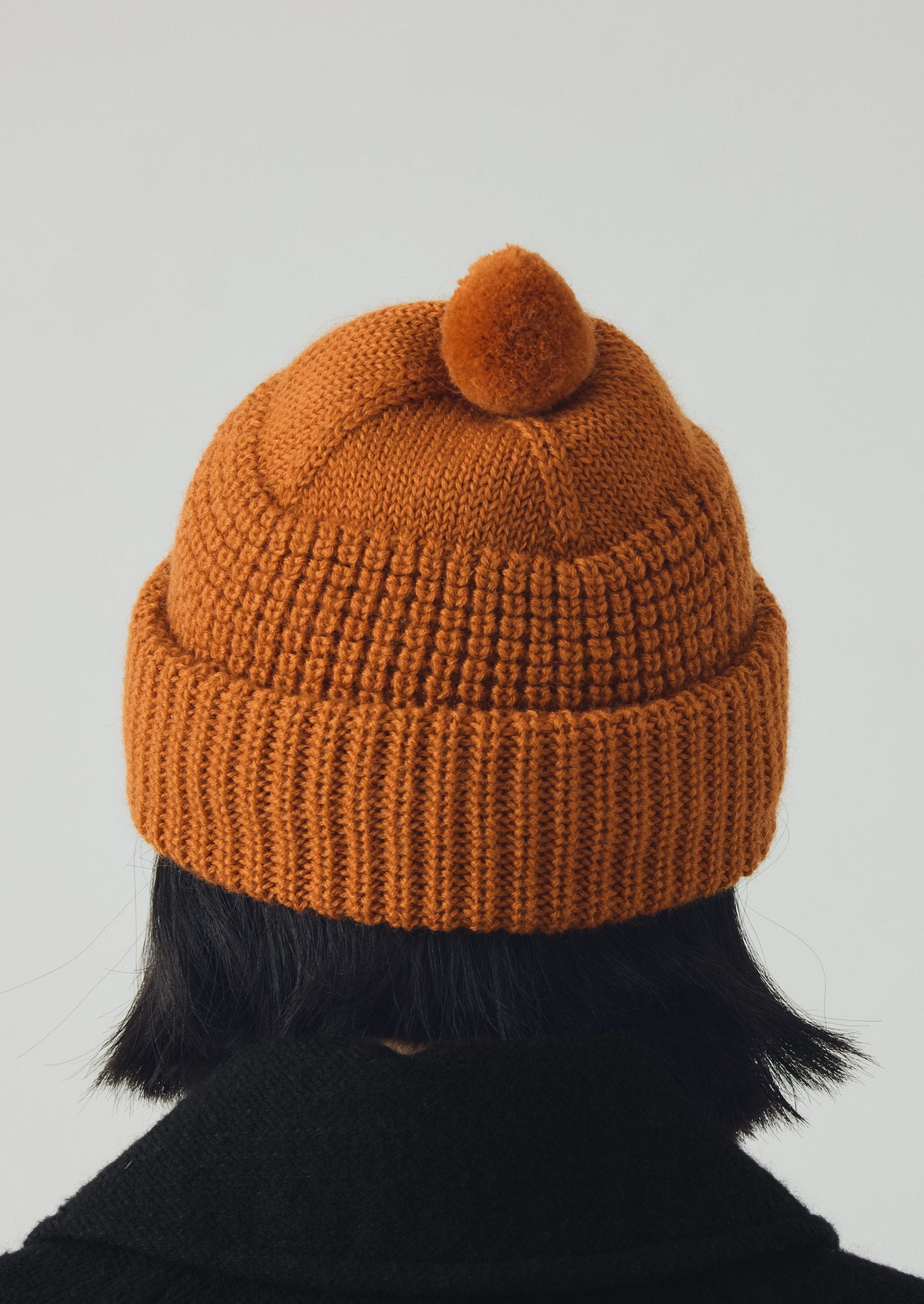 Waffle Stitch Wool Beanie | Apricot