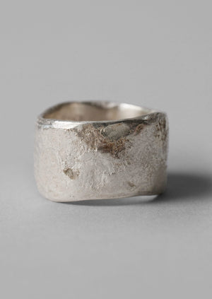 Emily Nixon Sculptural Rock Ring | Silver