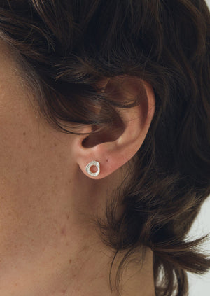 Emily Nixon Tolvan Silver Studs | Silver