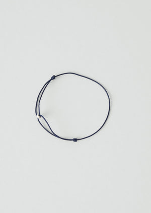 Helena Rohner Silver Bead Bracelet | Navy/Silver