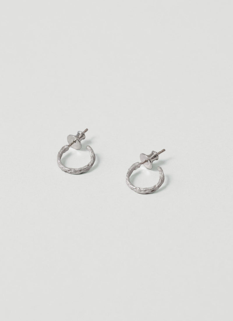 Emily Nixon Urchin Hoop Earrings | Silver