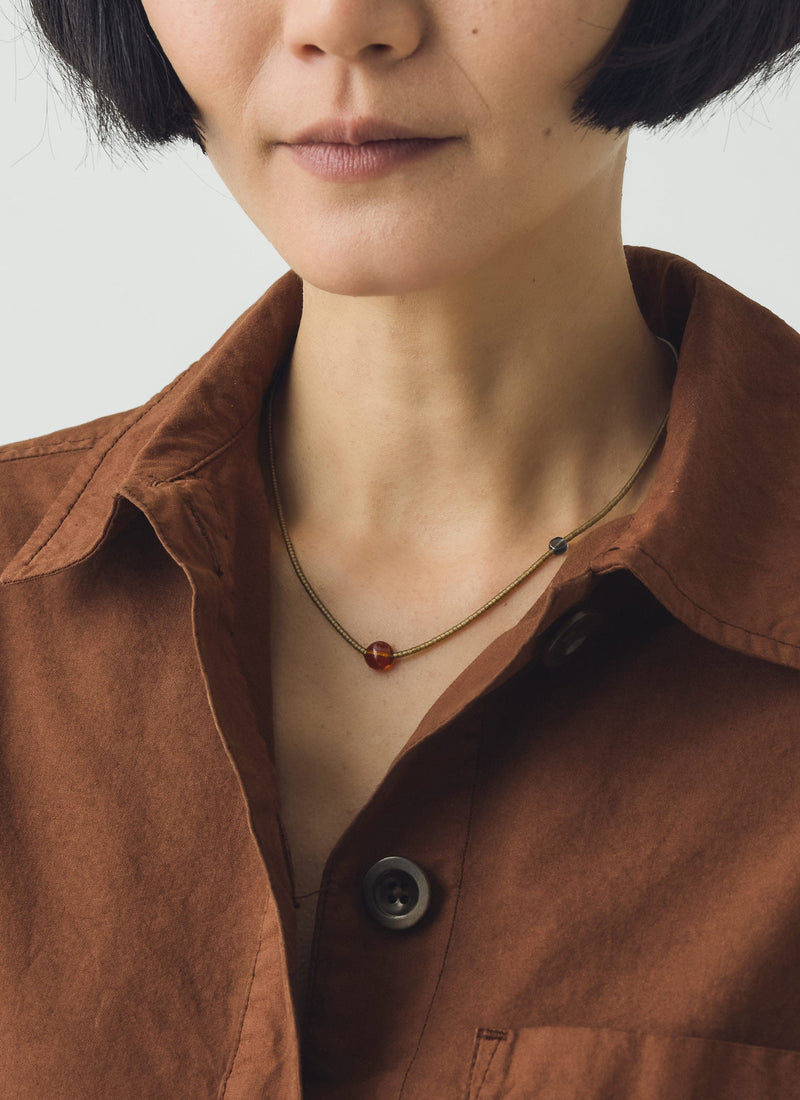 Helena Rohner Harvest Miyuki Bead Necklace | Olive