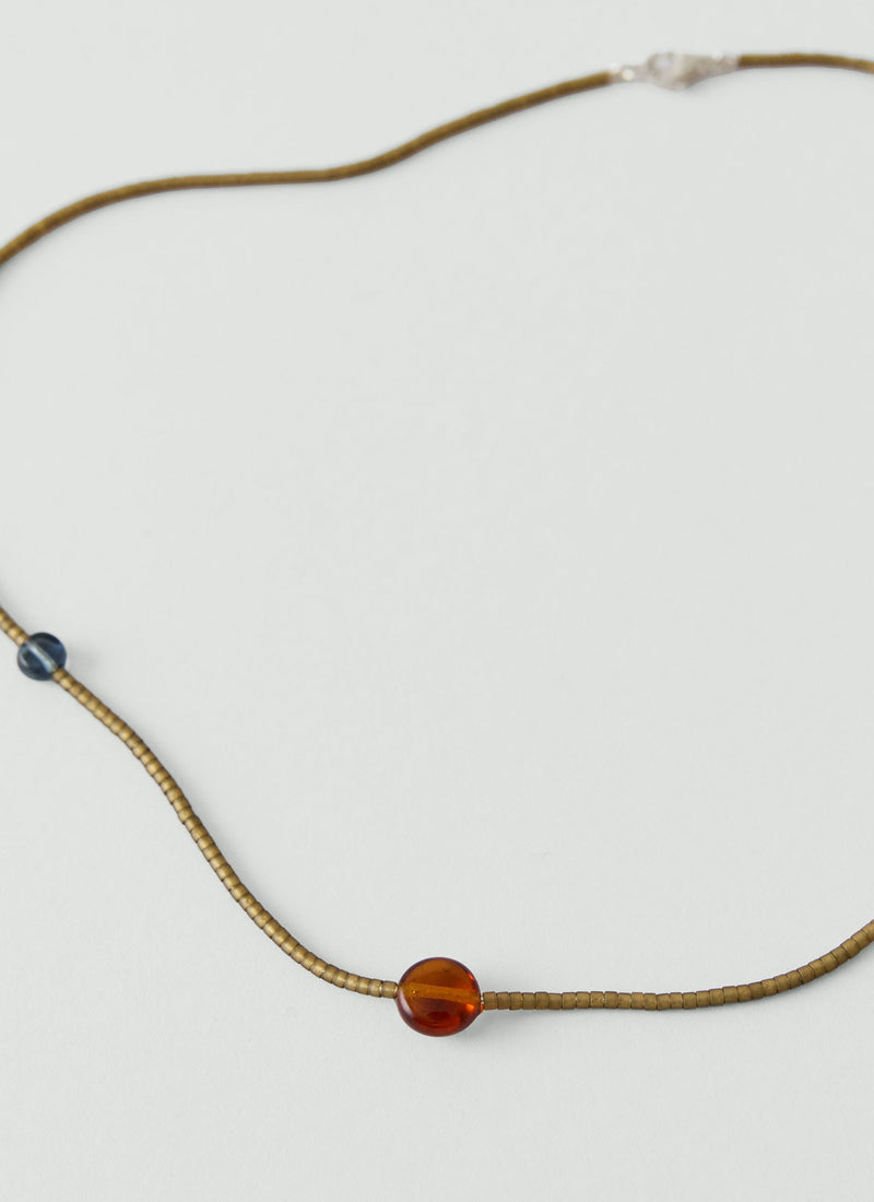 Helena Rohner Harvest Miyuki Bead Necklace | Olive