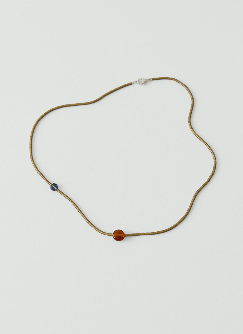 Helena Rohner Harvest Miyuki Bead Necklace | Olive