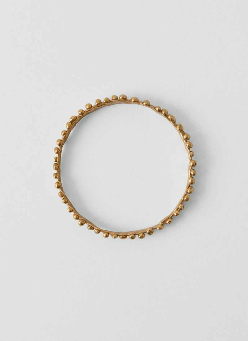 Alba Bronze Crown Bangle | Bronze