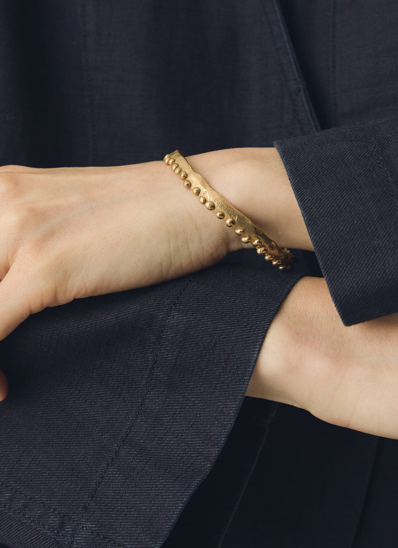 Alba Bronze Crown Bangle | Bronze