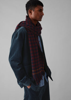 Moismont Wool Scarf | Navy Blue