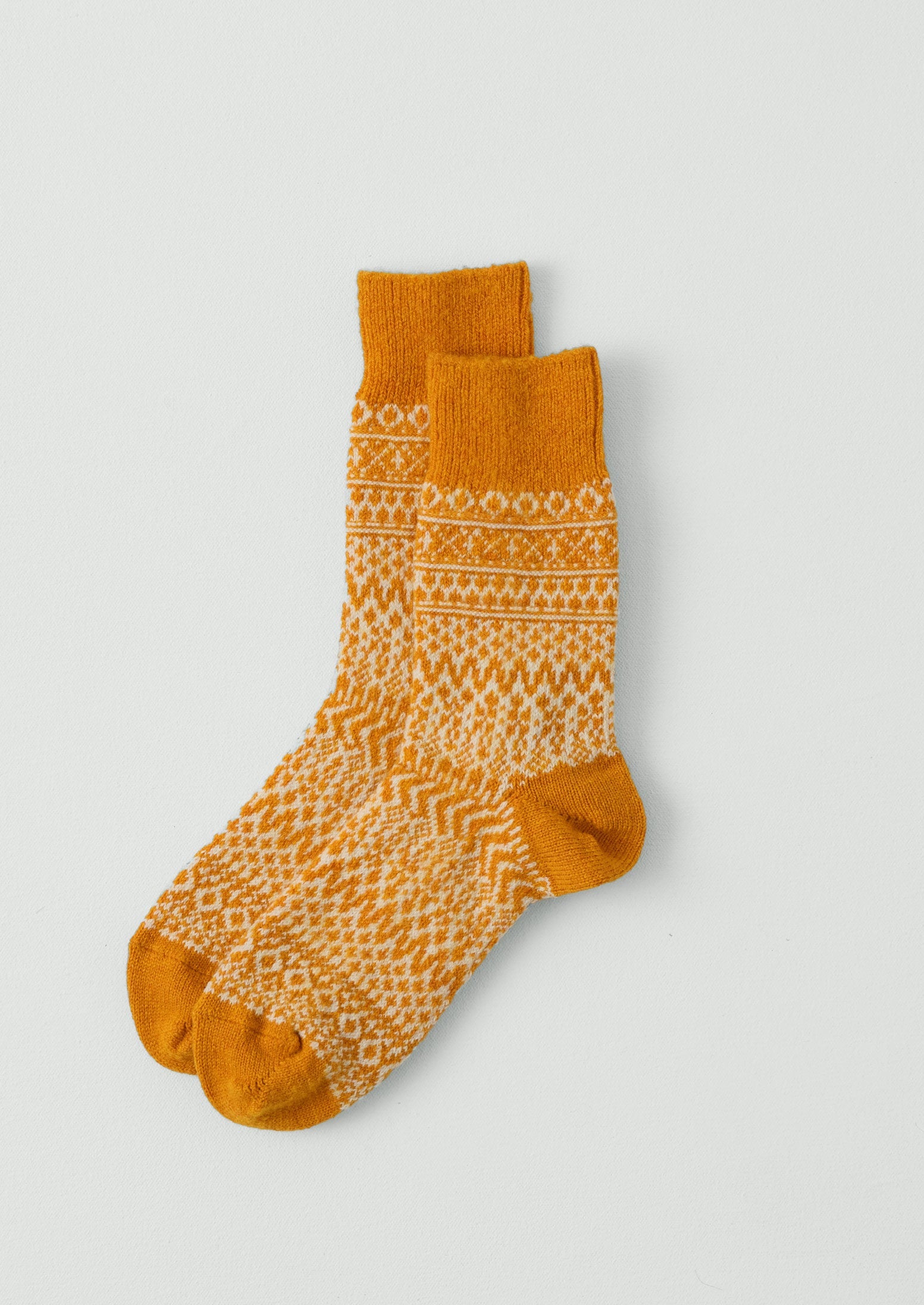 Nishiguchi Kutsushita Wool Socks | Lantern Orange