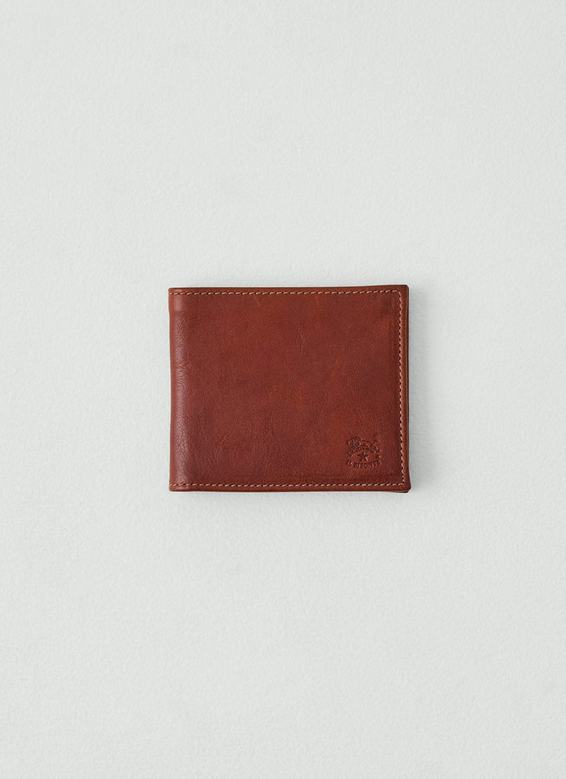 Il Bisonte Bi-Fold Leather Wallet | Sepia