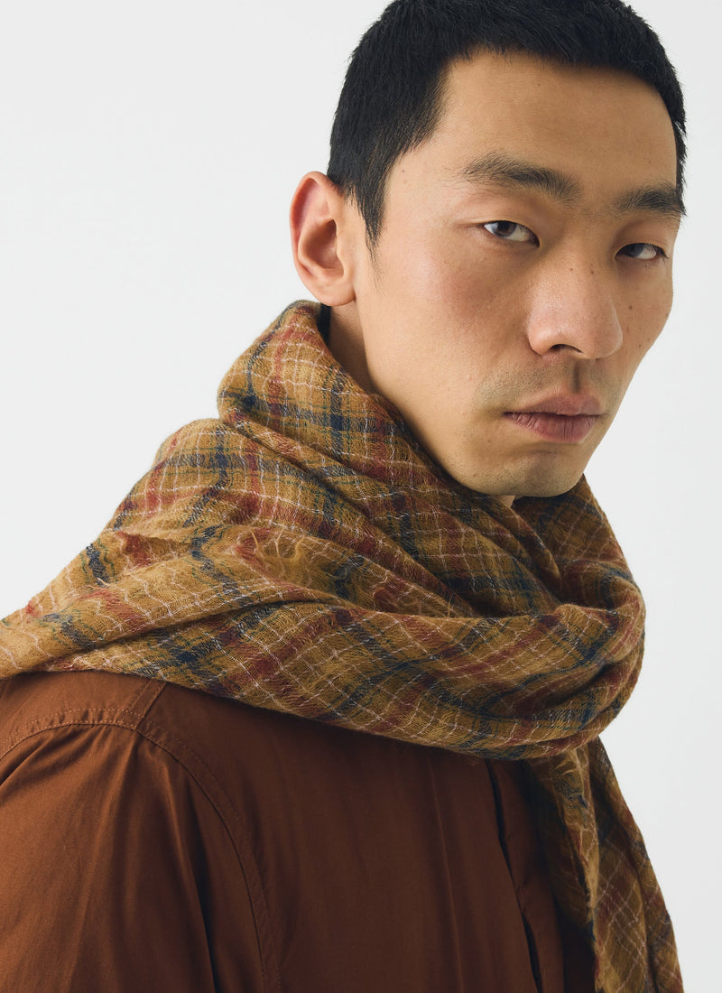Moismont Wool Square Scarf | Harvest