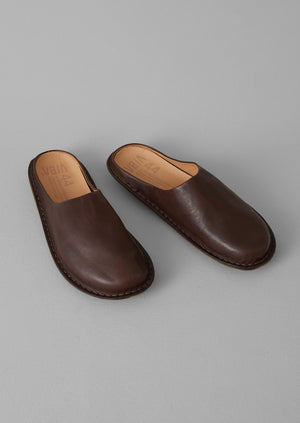 Vibae Leather Mules | Cocoa Brown