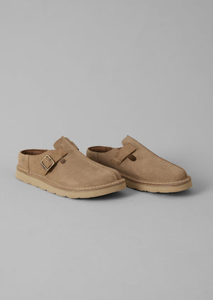 Clarks Suede Buckle Shoes | Sand