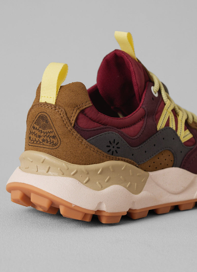 Flower Mountain Yamano Kaiso Panelled Trainers | Brick/Iris