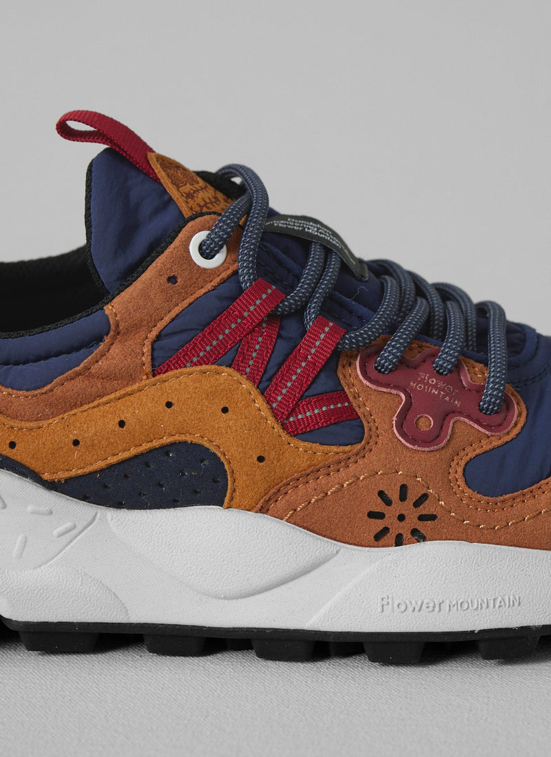 Flower Mountain Yamano Kaiso Panelled Trainers | Indigo/Ginger