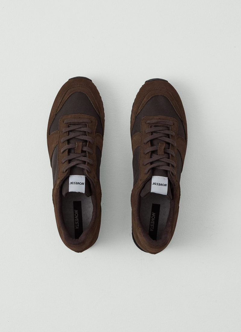 Novesta Marathon Trail Sole Trainers | Bitter Chocolate