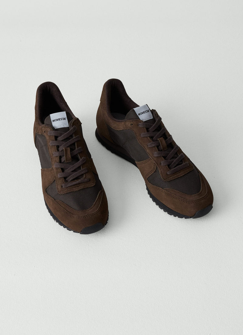 Novesta Marathon Trail Sole Trainers | Bitter Chocolate