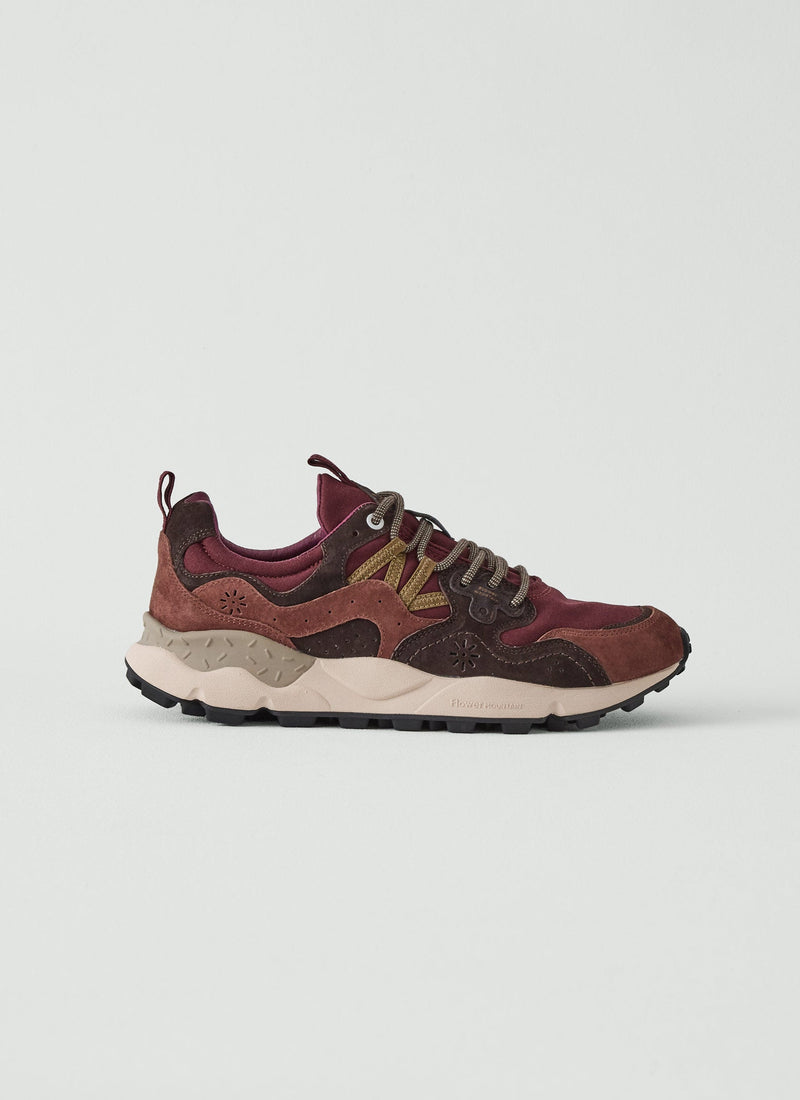 Flower Mountain Yamano Kaiso Panelled Trainers | Beetroot