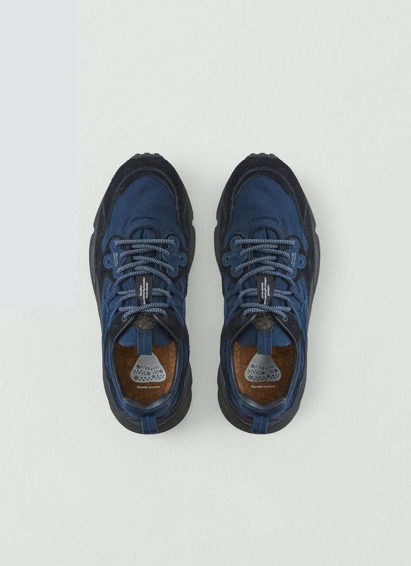 Flower Mountain Yamano Kaiso Panelled Trainers | Indigo